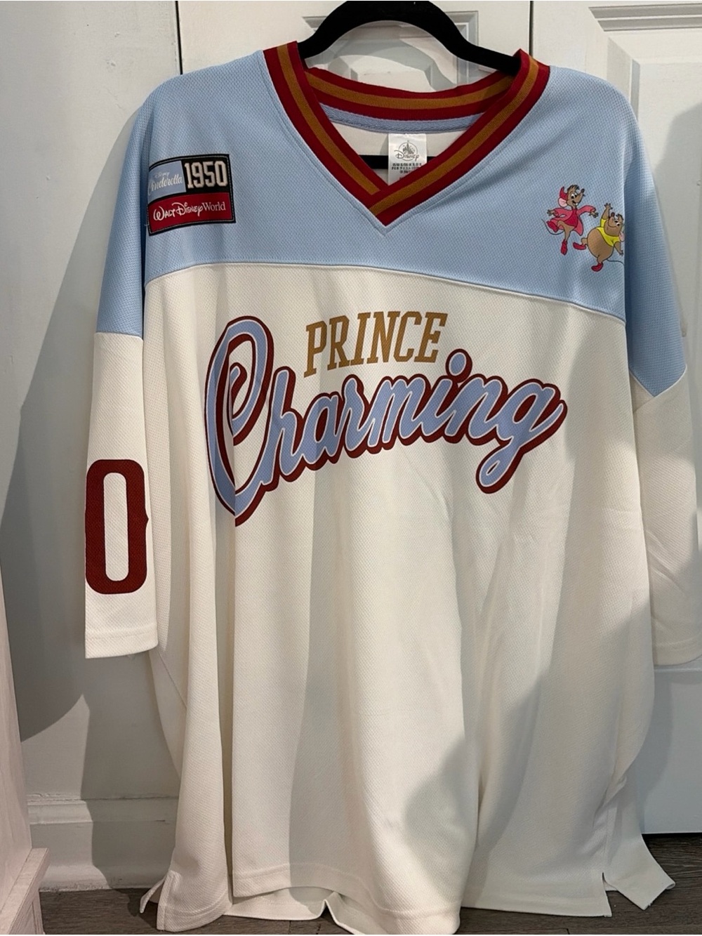 Prince Charming Disney Men’s Football Jersey Size XL